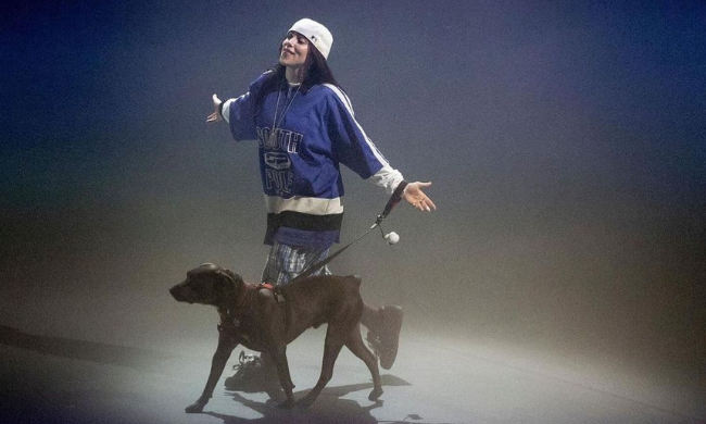 Billie Eilish with dog